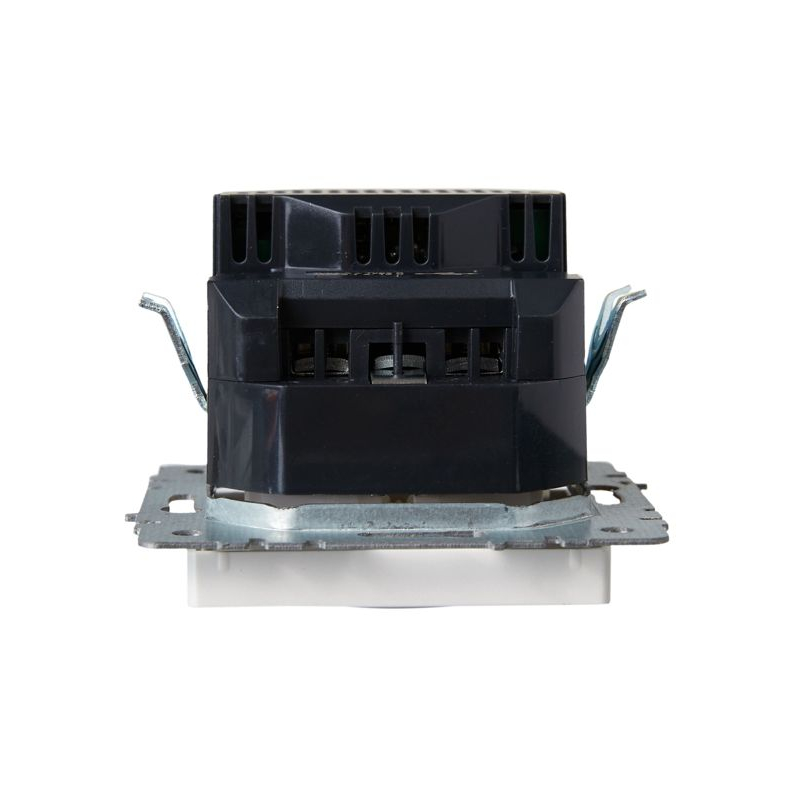 BRITE Розетка 1-местная с заземлением с защитными шторками 16А с USB A+C 18Вт РЮш11-1-БрЖ жемчуг IEK