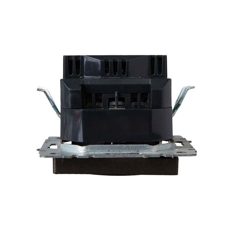 BRITE Розетка 1-местная с заземлением с защитными шторками 16А с USB A+C 18Вт РЮш11-1-БрТБ темная бронза IEK