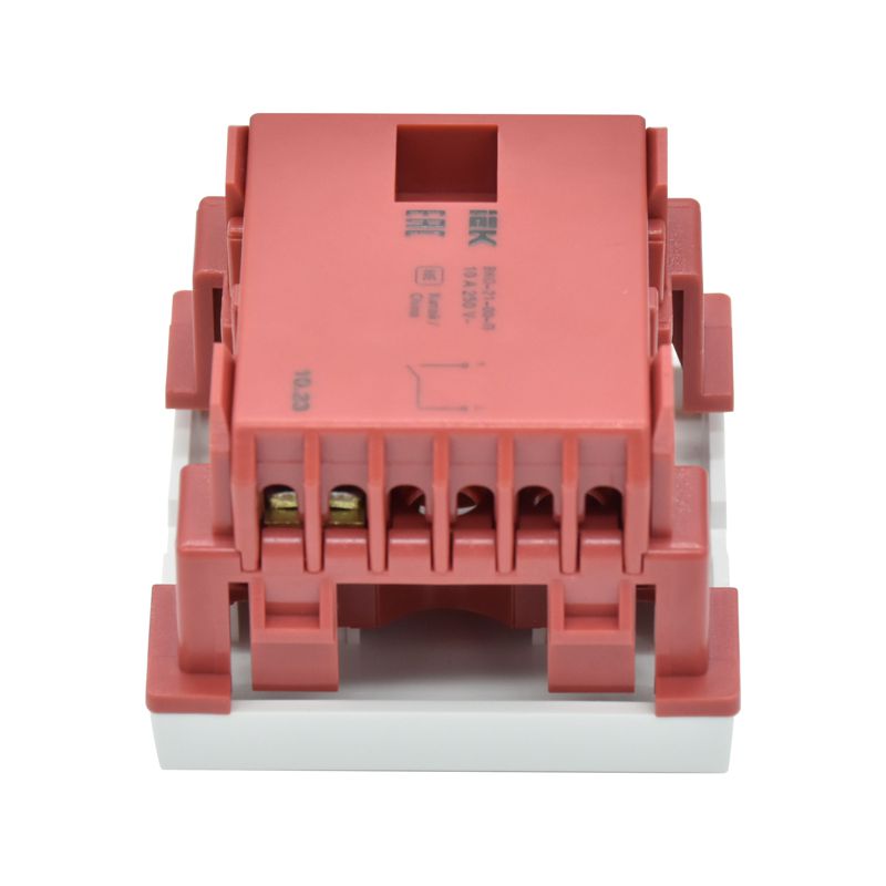 Выключатель одноклавишный ВКО-21-00-П (на 2 модуля) ПРАЙМЕР белый IEK