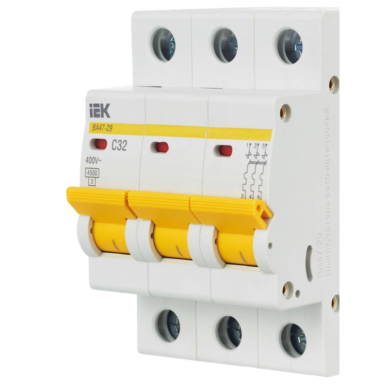 KARAT Автоматический выключатель ВА47-29 3P C 32А 4,5кА IEK
