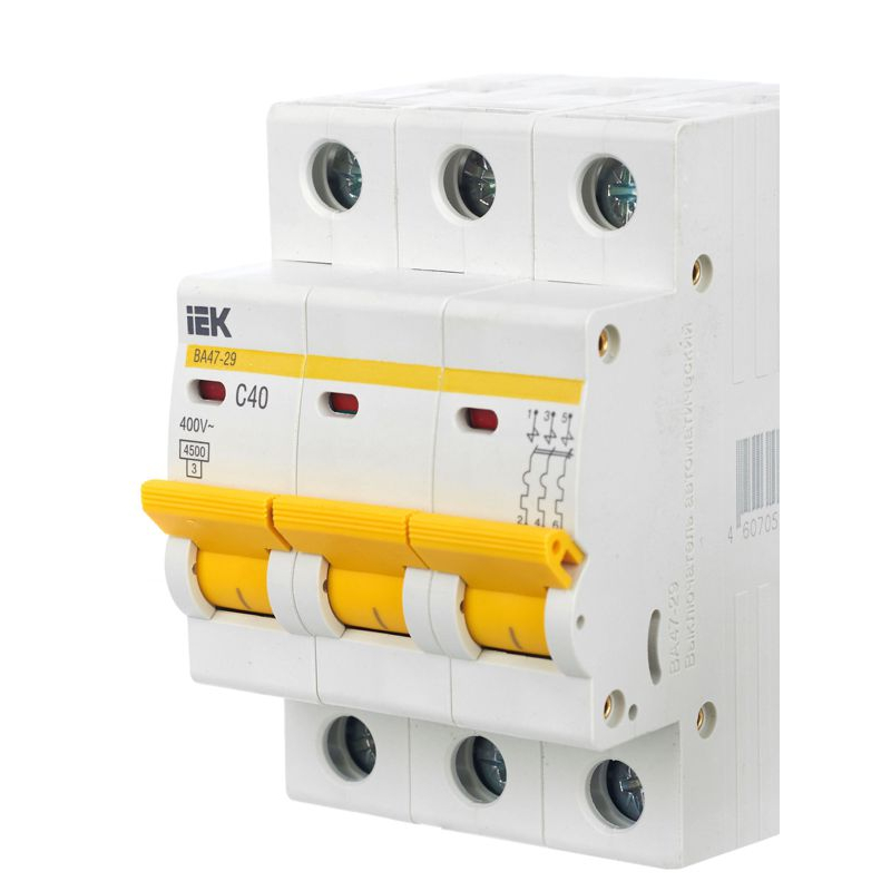 KARAT Автоматический выключатель ВА47-29 3P C 40А 4,5кА IEK