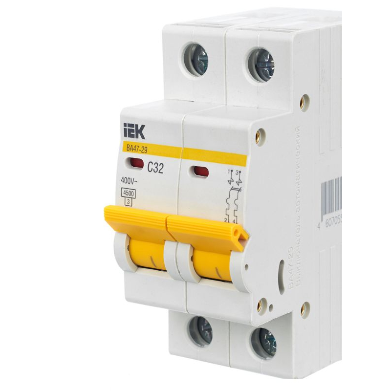 KARAT Автоматический выключатель ВА47-29 2P C 32А 4,5кА IEK