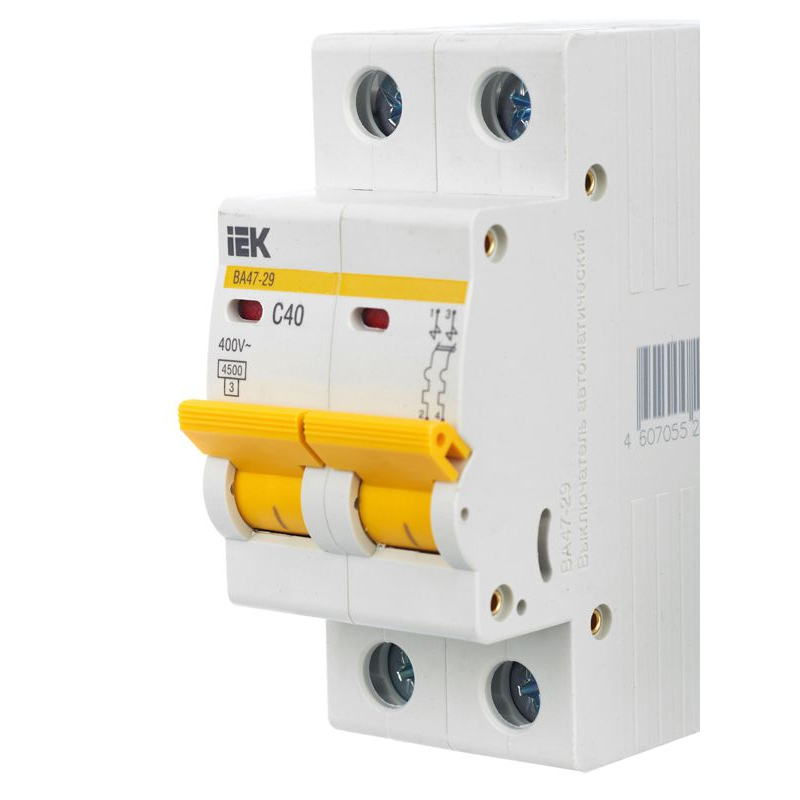 KARAT Автоматический выключатель ВА47-29 2P C 40А 4,5кА IEK
