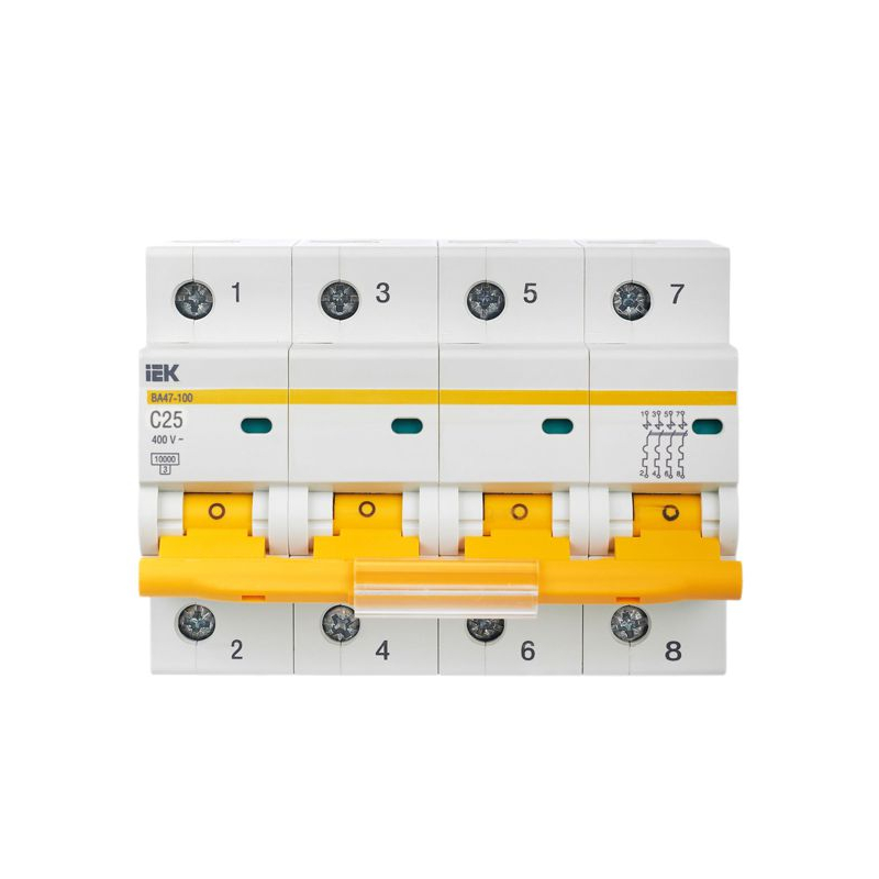 KARAT Автоматический выключатель ВА47-100 4P C 25А 10кА IEK