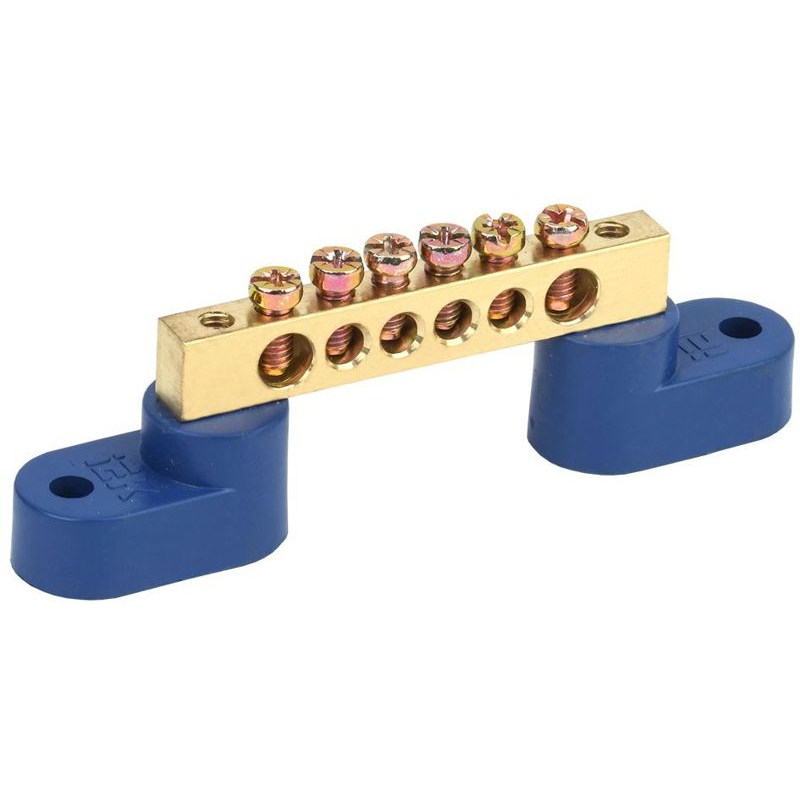 Шина N ноль на двух угловых изоляторах ШНИ-6х9-6-У2-С IEK