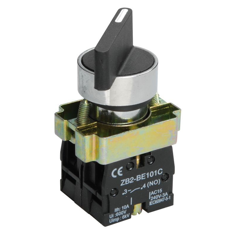 Переключатель LAY5-BJ33 3 положения I-0-II длинная ручка 2NO IEK