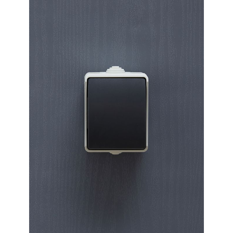 FORS Выключатель кнопочный для открытой установки 10А IP54 ВСк20-1-0-ФСр серый IEK