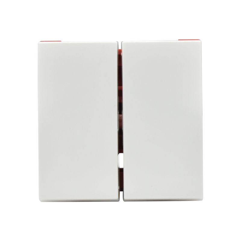 Выключатель двухклавишный ВК1-22-00-П (на 2 модуля) ПРАЙМЕР белый IEK