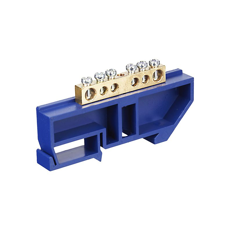 Шина N ноль на DIN-изол ШНИ-6х9-6-Д-С IEK