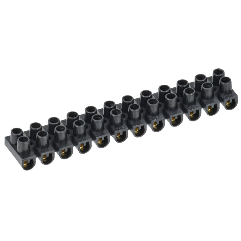 Зажим контактный винтовой ЗВИ-3 н/г 1,0-2,5мм2 12пар черный IEK