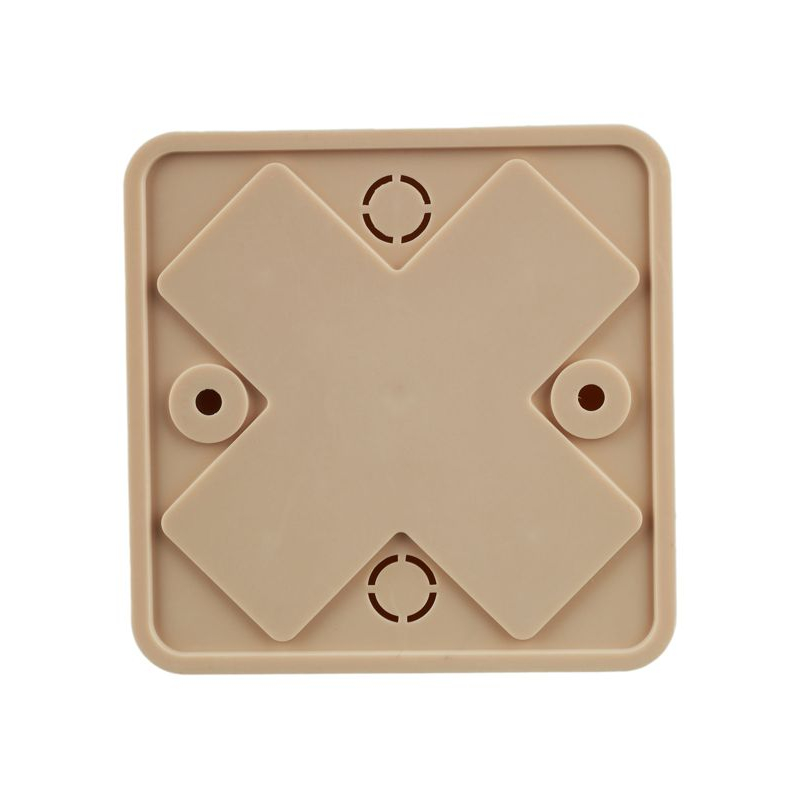 Коробка распаячная КМ41212-04 для открытой проводки безгалогенная (HF) 75х75х20мм сосна (6 клемм 6мм2) IEK