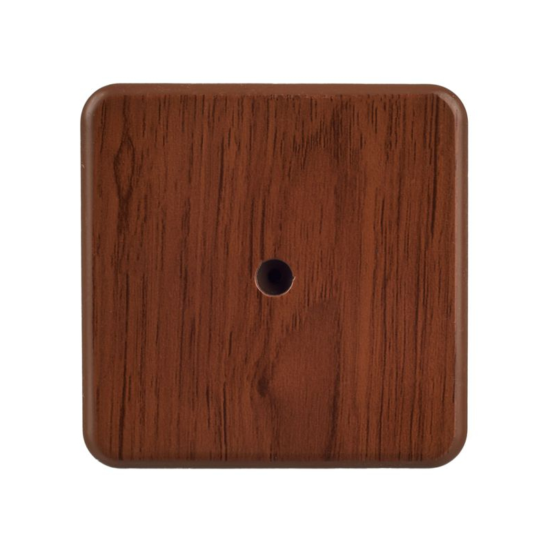 Коробка распаячная КМ41212-05 для открытой проводки безгалогенная (HF) 75х75х20мм дуб (6 клемм 6мм2) IEK