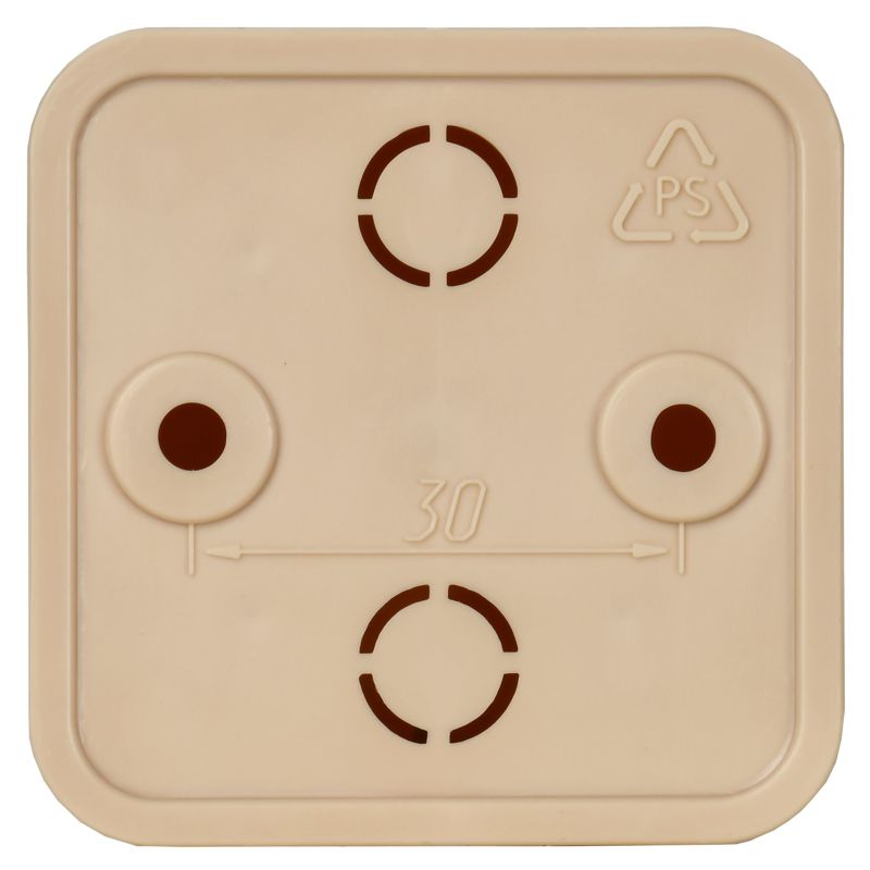 Коробка распаячная КМ41206-04 для открытой проводки безгалогенная (HF) 50х50х20мм сосна (4 клеммы 3мм2) IEK