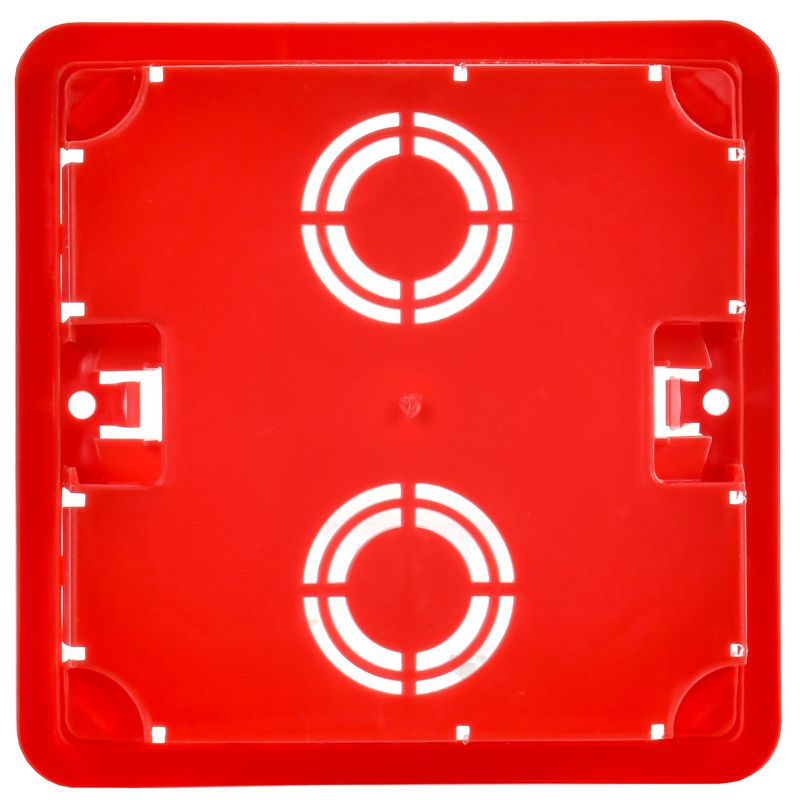 Коробка распаячная КМ41001 для твердых стен безгалогенная (HF) 92х92х45мм с саморезами с крышкой IEK