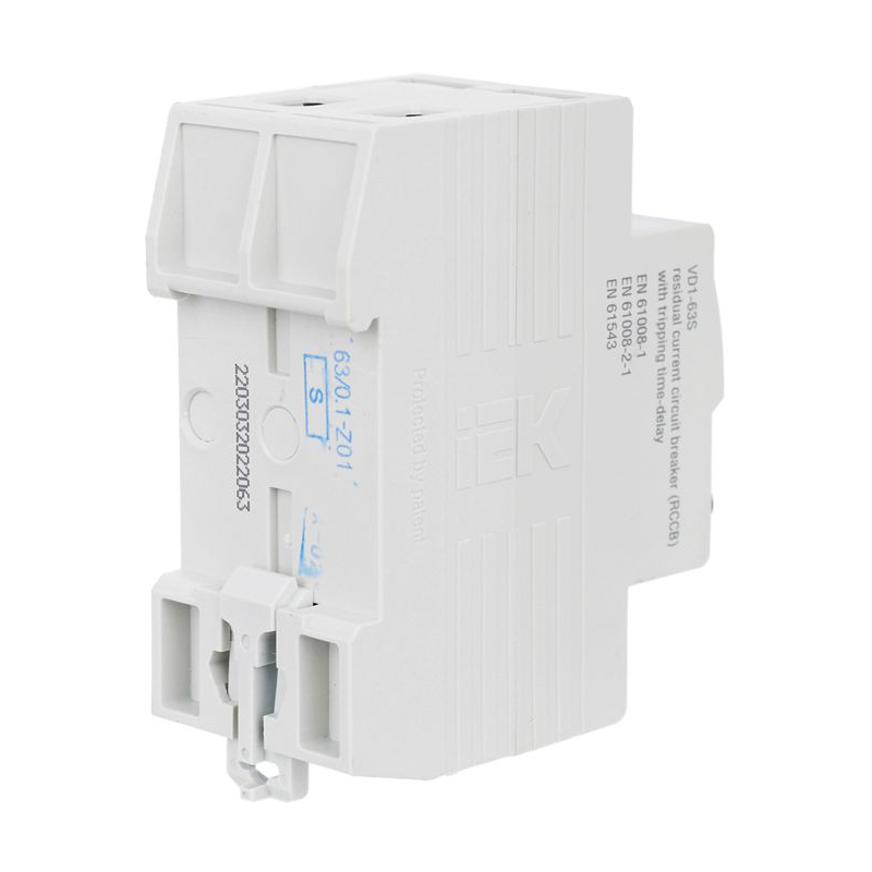 Выключатель дифференциальный (УЗО) ВД1-63S 2Р 63А 100мА IEK