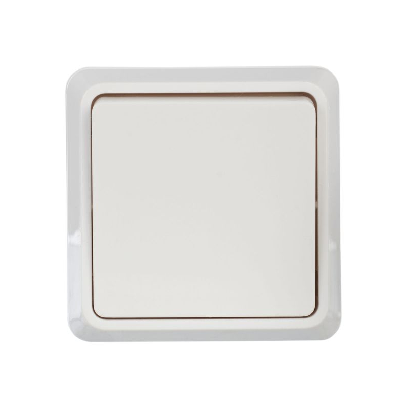 OKTAVA Выключатель 1-клавишный для открытой установки 10А ВС20-1-0-ОБ белый GENERICA