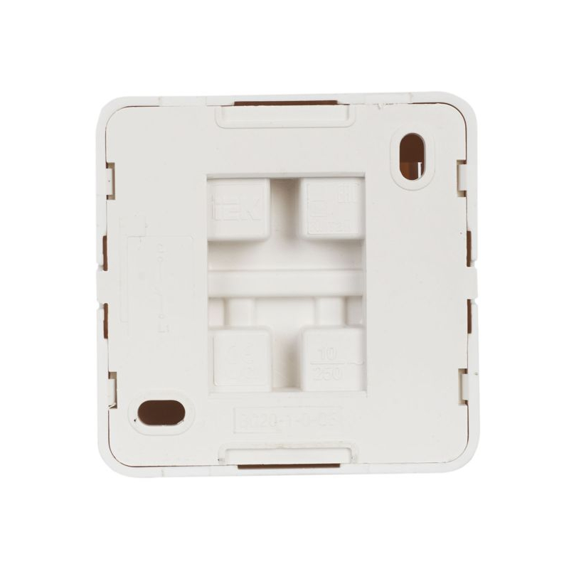 OKTAVA Выключатель 1-клавишный для открытой установки 10А ВС20-1-0-ОБ белый GENERICA