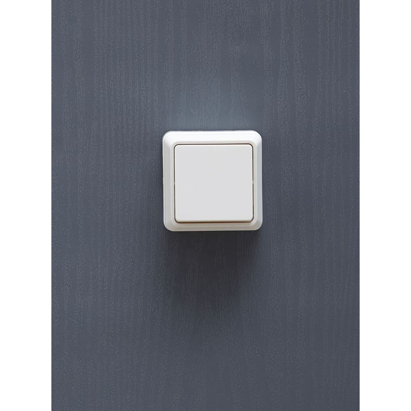 OKTAVA Выключатель 1-клавишный для открытой установки 10А ВС20-1-0-ОБ белый GENERICA