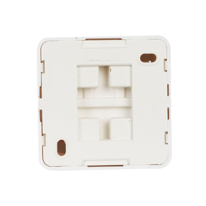 OKTAVA Выключатель 2-клавишный для открытой установки 10А ВС20-2-0-ОБ белый GENERICA