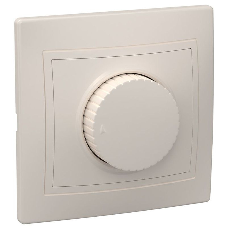 KVARTA Светорегулятор поворотный 400Вт ВСР10-1-0-ККм кремовый GENERICA