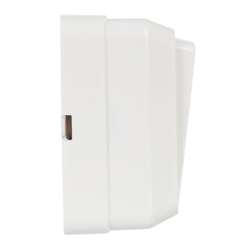 OKTAVA Выключатель 2-клавишный с индикацией для открытой установки 10А ВС20-2-1-ОБ белый GENERICA