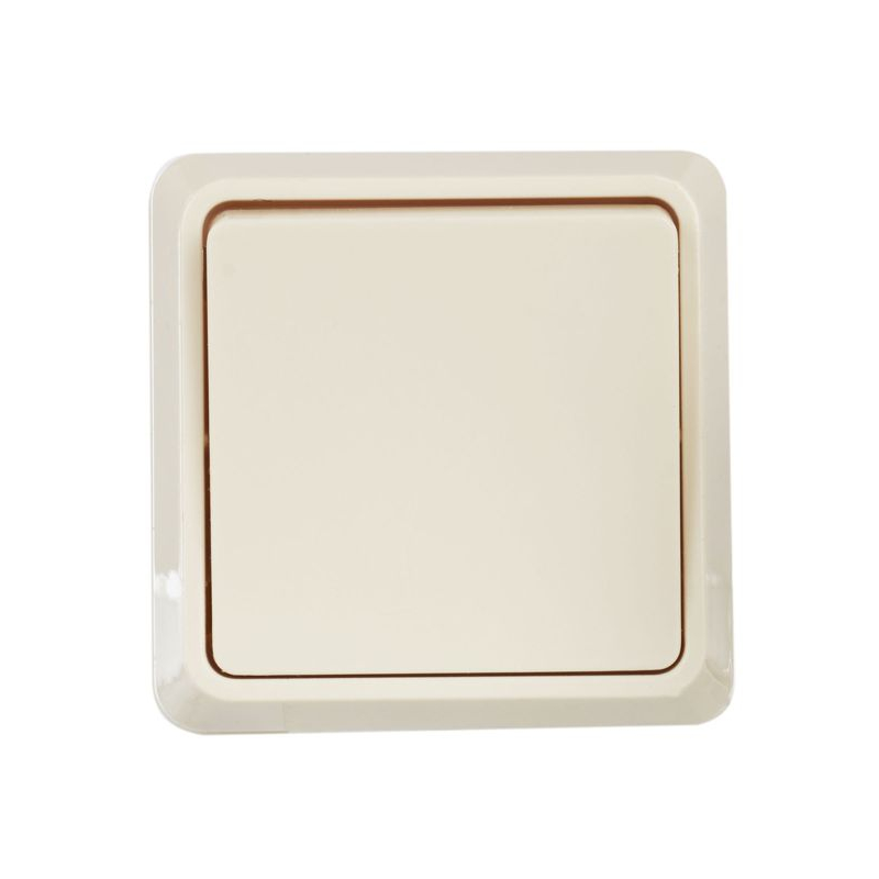 OKTAVA Выключатель 1-клавишный для открытой установки 10А ВС20-1-0-ОКм кремовый GENERICA