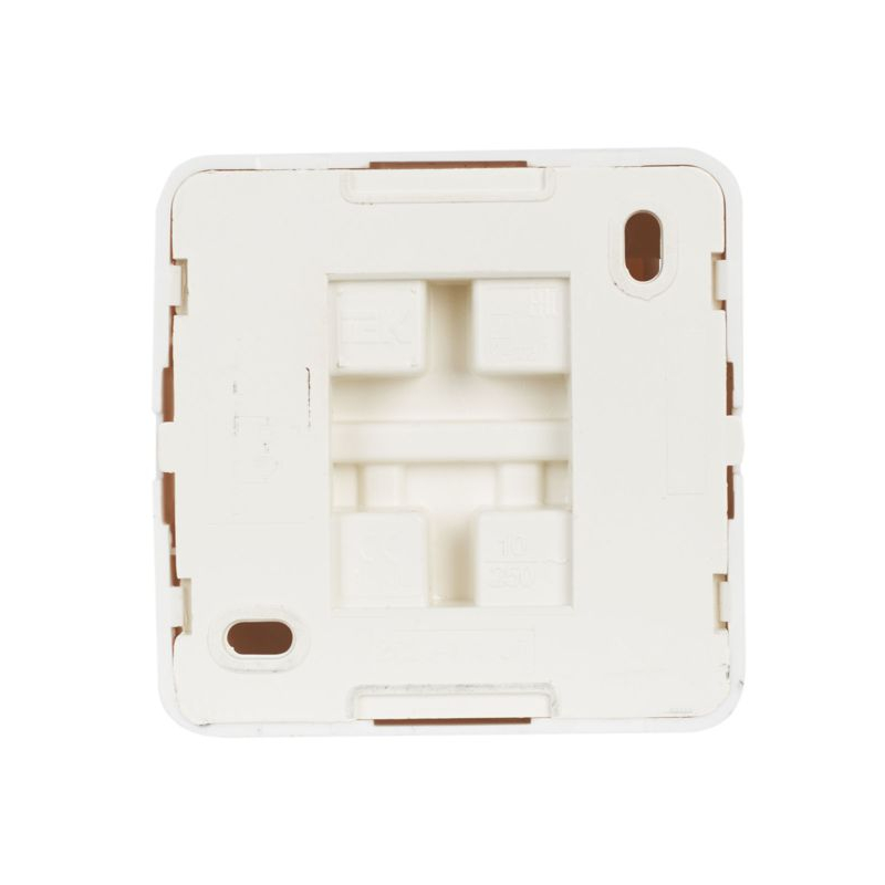 OKTAVA Выключатель 1-клавишный с индикацией для открытой установки 10А ВС20-1-1-ОБ белый GENERICA