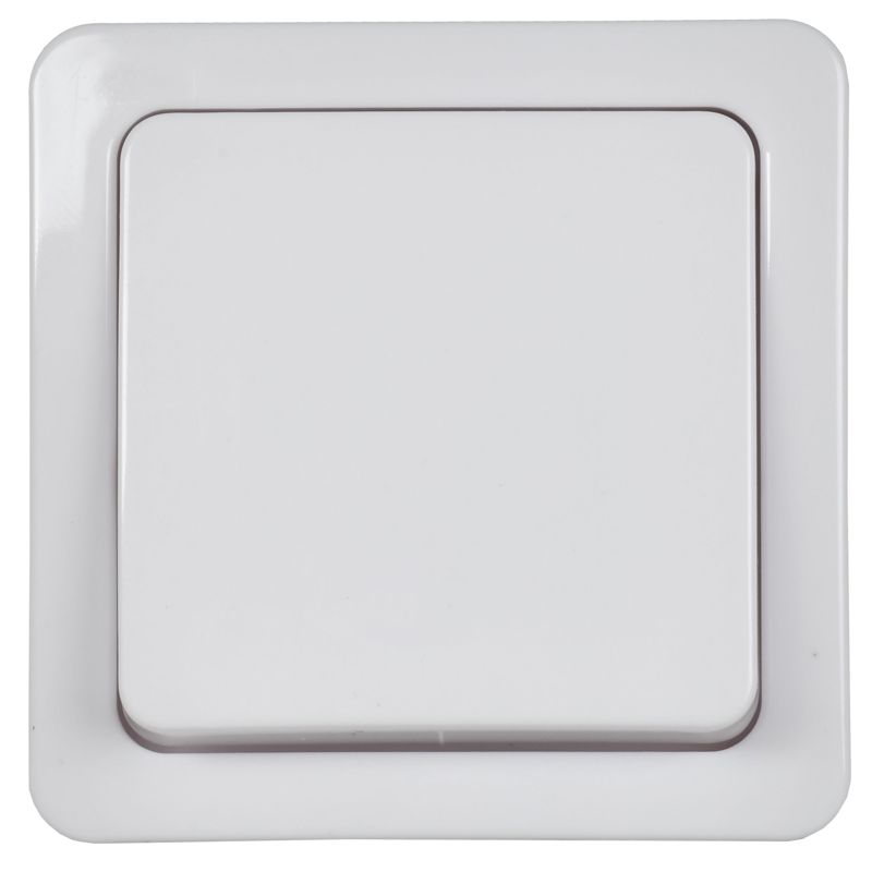 Выключатель 1-клавишный для открытой установки ВС20-1-0-ГПБ IP54 ГЕРМЕС PLUS (цвет клавиши: белый) IEK