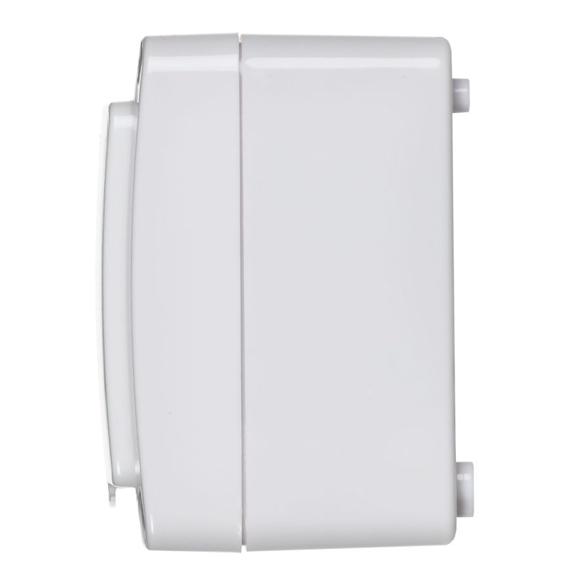 Розетка 2-местная для открытой установки РСб22-3-ГПБб с заземляющим контактом IP54 ГЕРМЕС PLUS (цвет крышки:белый) IEK