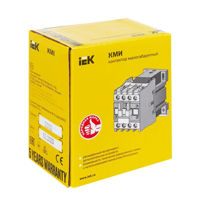 Контактор КМИ-11210 12А 24В/АС3 1NO IEK