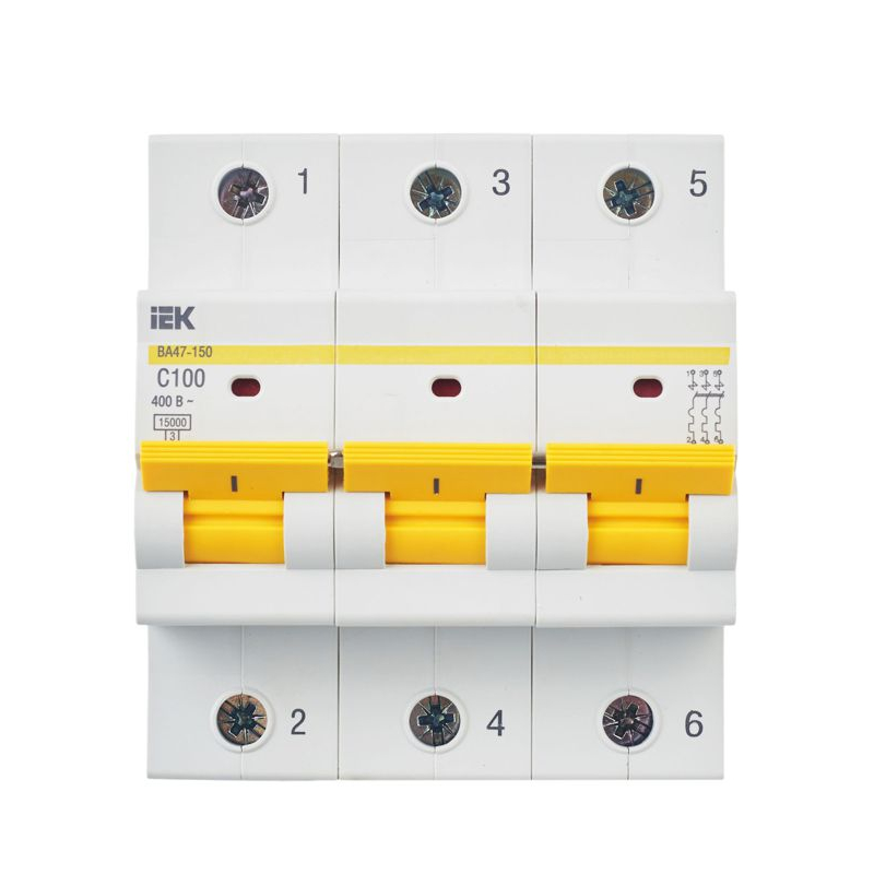 KARAT Автоматический выключатель ВА47-150 3P C 100А 15кА IEK