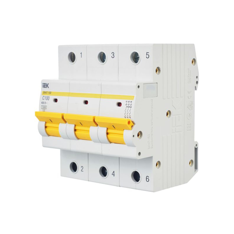 KARAT Автоматический выключатель ВА47-150 3P C 100А 15кА IEK