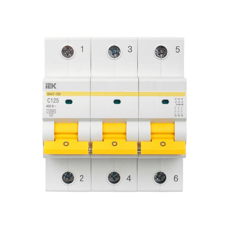 KARAT Автоматический выключатель ВА47-150 3P C 125А 15кА IEK