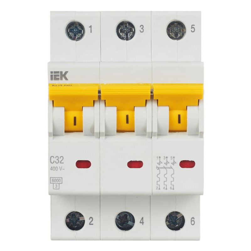 KARAT Автоматический выключатель ВА47-60M 3P C 32А 6кА IEK