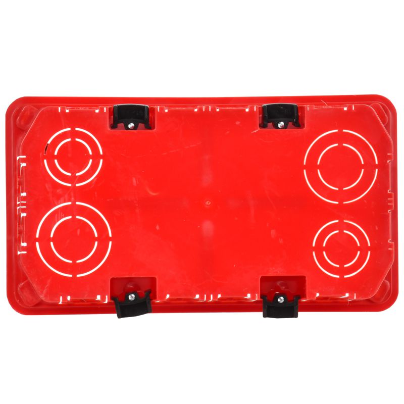 Коробка распаячная КМ41026 для полых стен безгалогенная (HF) 172х96х45мм с саморезами пластиковыми лапками с крышкой IEK