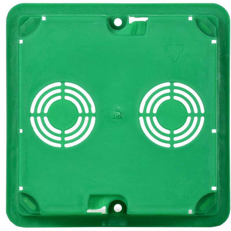 Коробка распаячная КМ41021 для полых стен безгалогенная (HF) 92х92х45мм с саморезами металлическими лапками и крышкой IEK