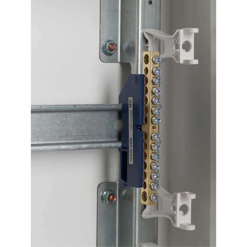 Шина N ноль на DIN-изол ШНИ-8х12-14-Д-С IEK