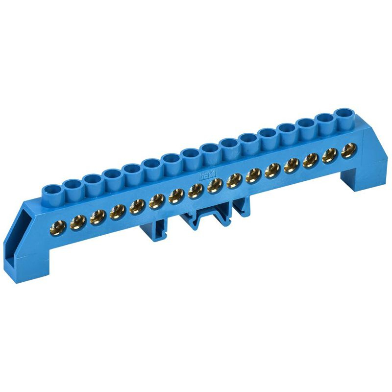 Шина N ноль в комбинированном DIN-изоляторе типа Стойка ШНИ-8х12-16-КС-С IEK