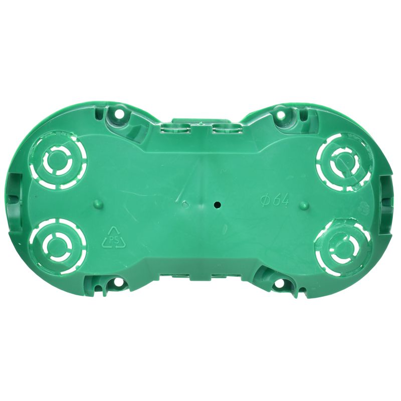 Коробка установочная КМ40023 двухместная для полых стен безгалогенная (HF) 141х70х45мм с саморезами и металлическими лапками IEK