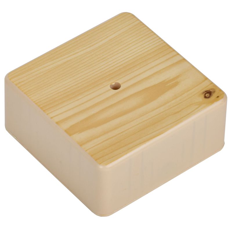 Коробка распаячная КМ41222-04 для открытой проводки безгалогенная (HF) 104х104х44мм сосна (6 клемм 6мм2) IEK