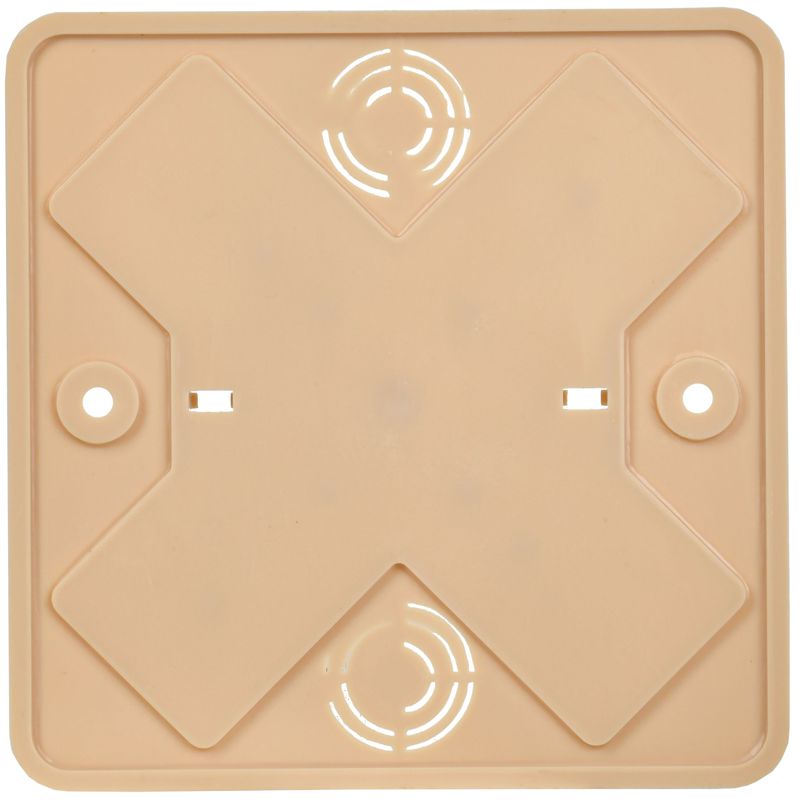 Коробка распаячная КМ41222-04 для открытой проводки безгалогенная (HF) 104х104х44мм сосна (6 клемм 6мм2) IEK