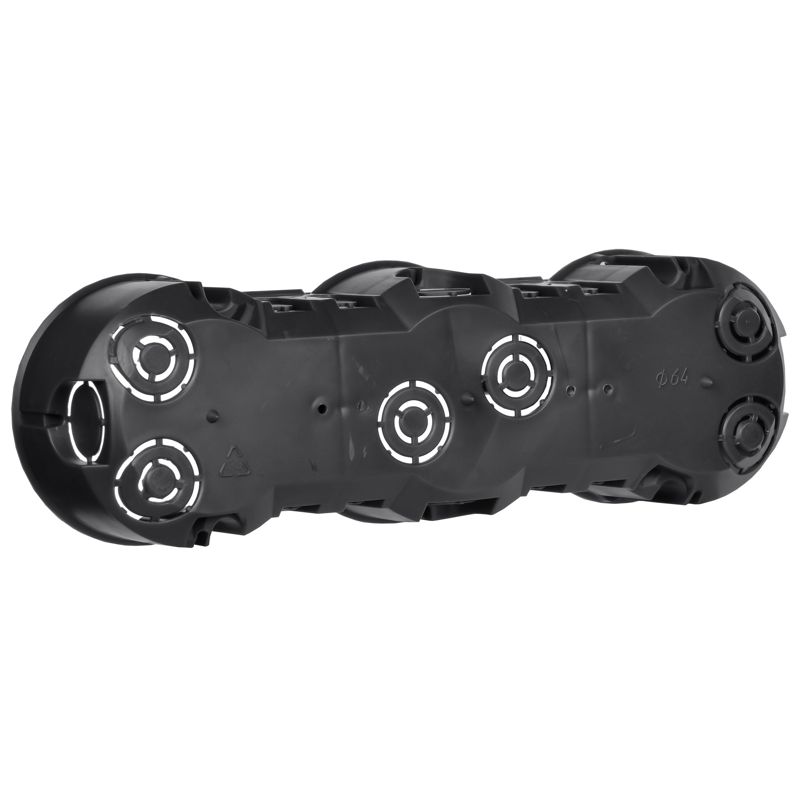 Коробка установочная КМ40009 трехместная для твердых стен безгалогенная (HF) 212х70х45мм с саморезами IEK