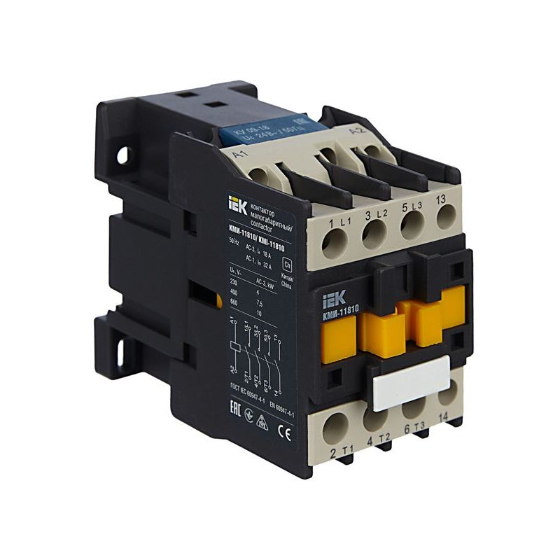 Контактор КМИ-11810 18А 24В/АС3 1NO IEK