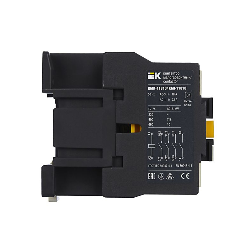Контактор КМИ-11810 18А 24В/АС3 1NO IEK