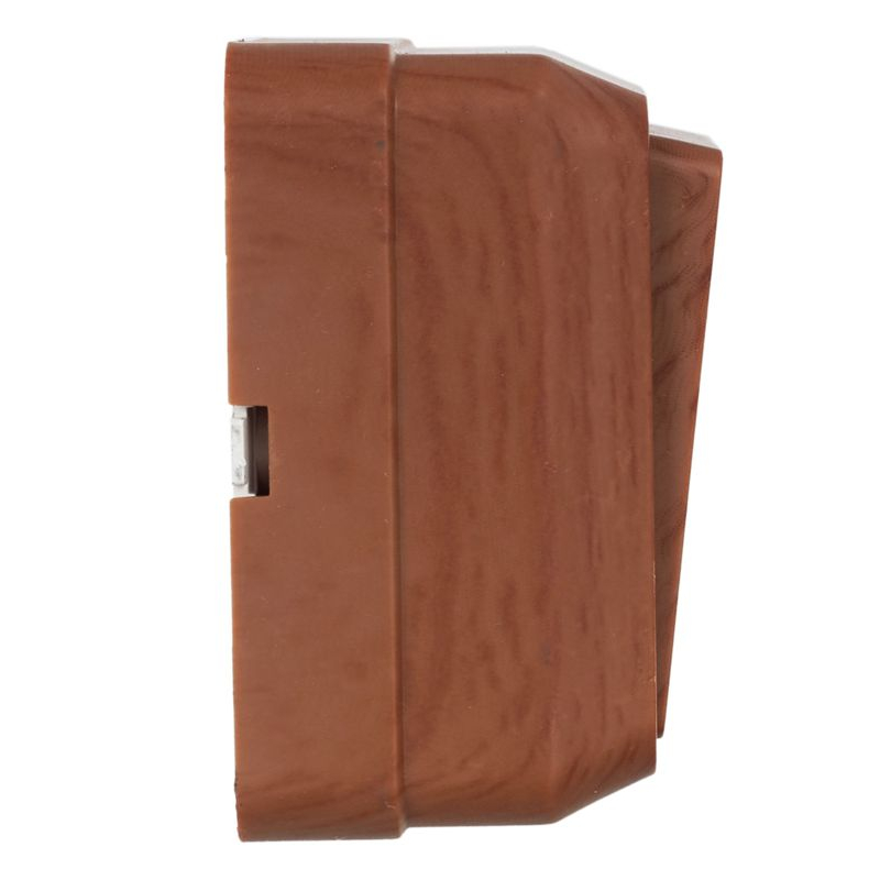 OKTAVA Выключатель 2-клавишный с индикацией для открытой установки 10А ВС20-2-1-ОД дуб GENERICA