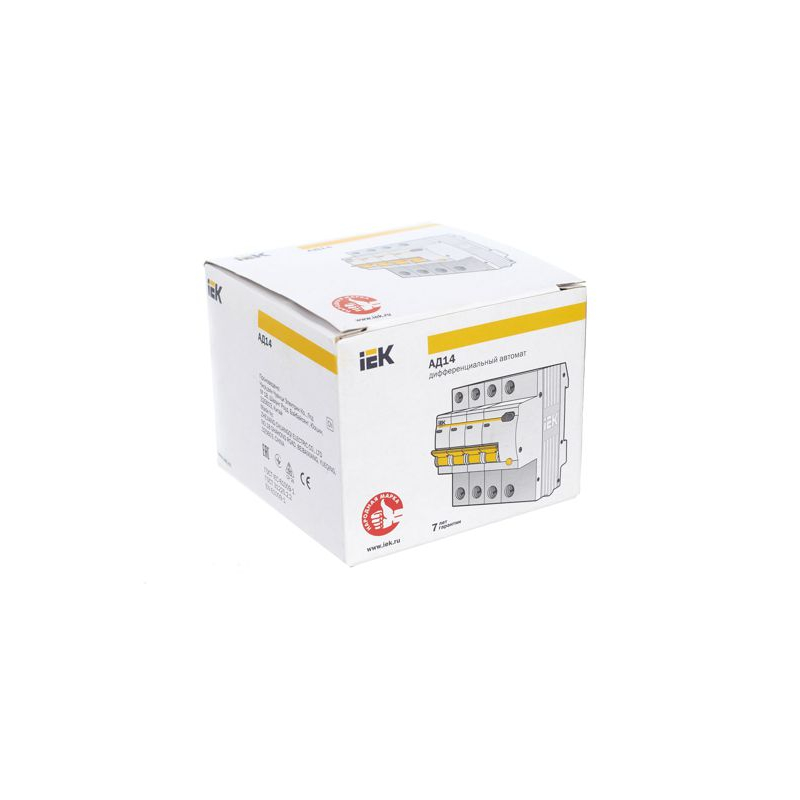 KARAT Дифференциальный автомат АД14 4P 25А 100мА тип AC IEK