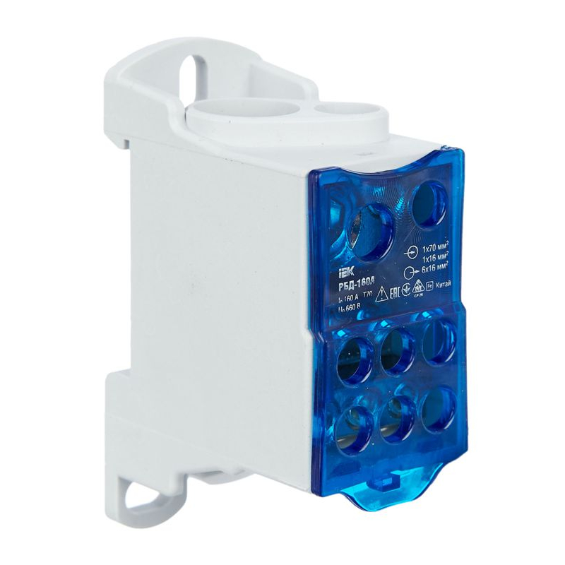 Блок распределительный РБД-160А на DIN-рейку IEK