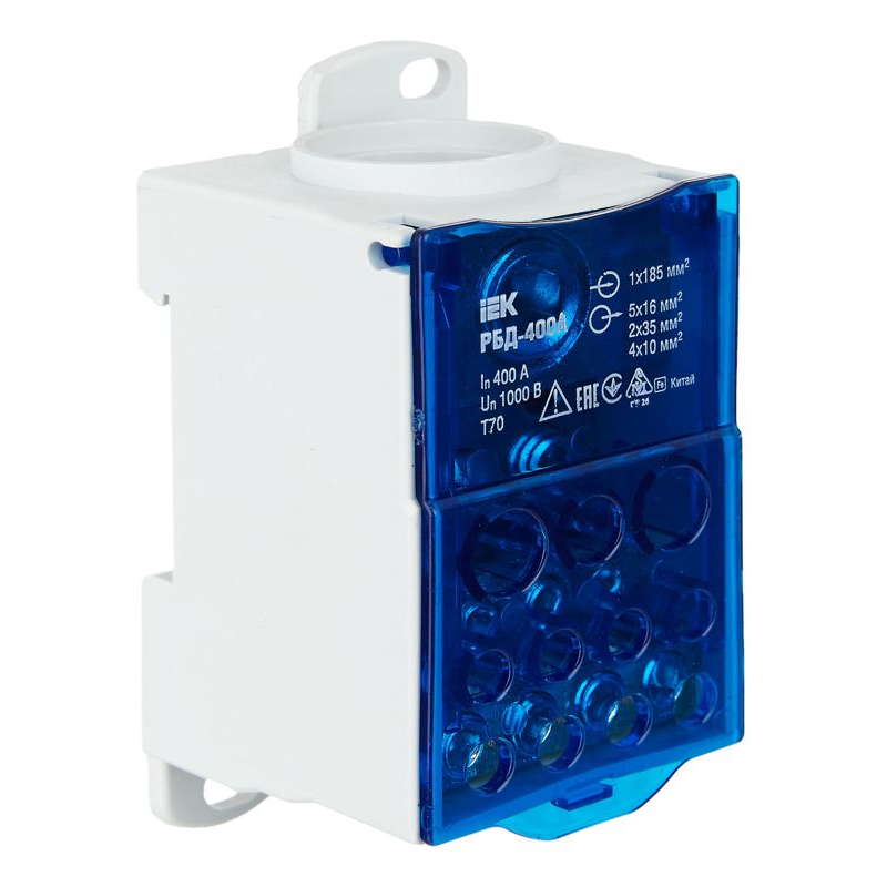 Блок распределительный РБД-400А на DIN-рейку IEK