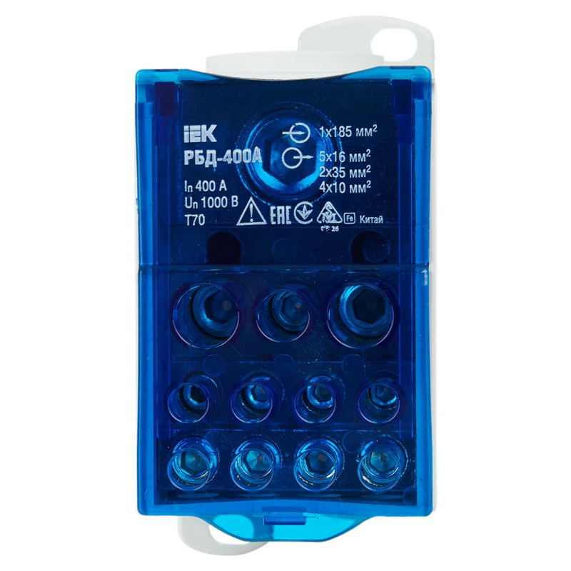 Блок распределительный РБД-400А на DIN-рейку IEK