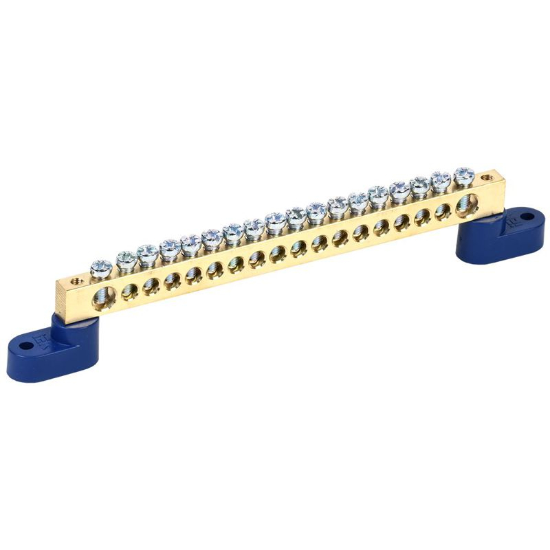 Шина N ноль на двух угловых изоляторах ШНИ-8х12-18-У2-С IEK